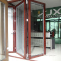 CE Approved Double Glass Thermal Break Folding Sliding Door System